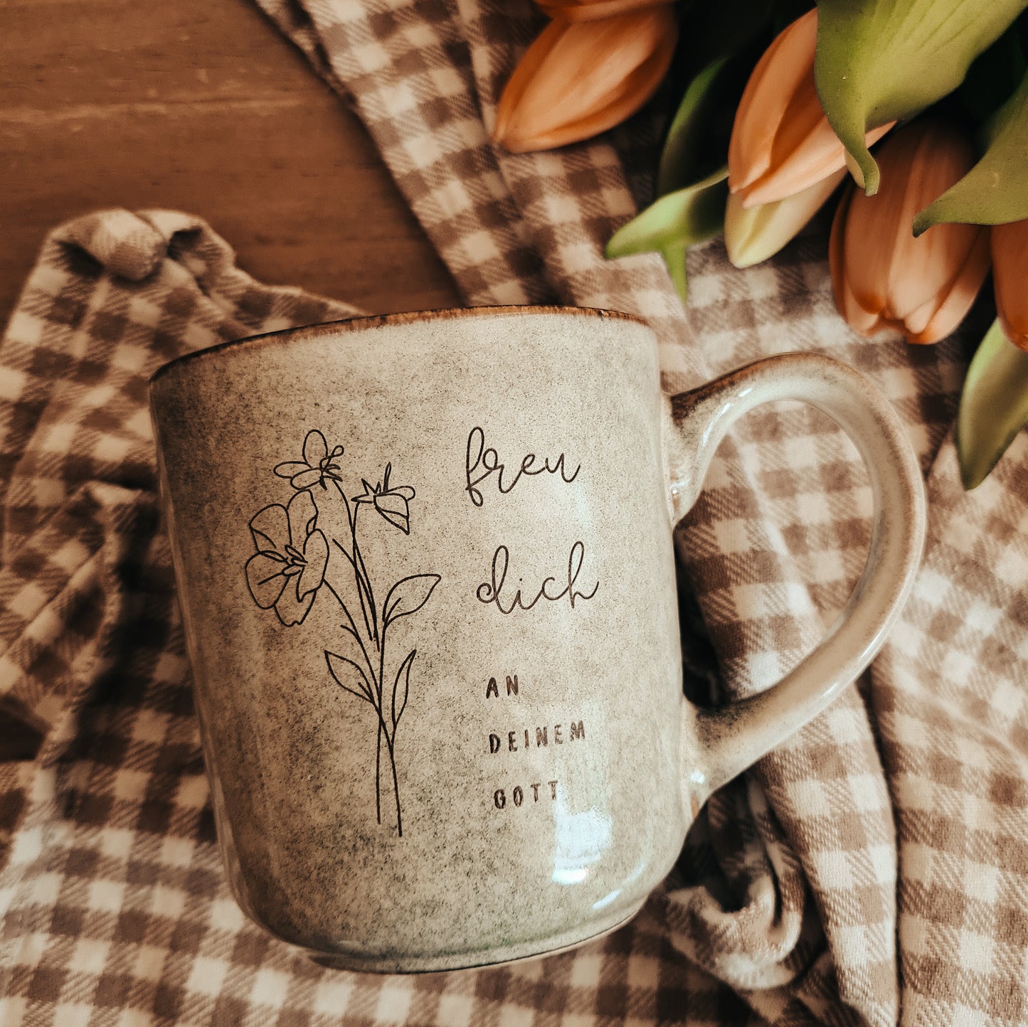 Tasse "freu dich"